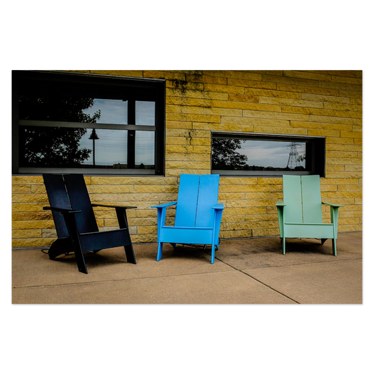 Window Seats Photo Print, mounted Fuji Lustre, printed edge to edge