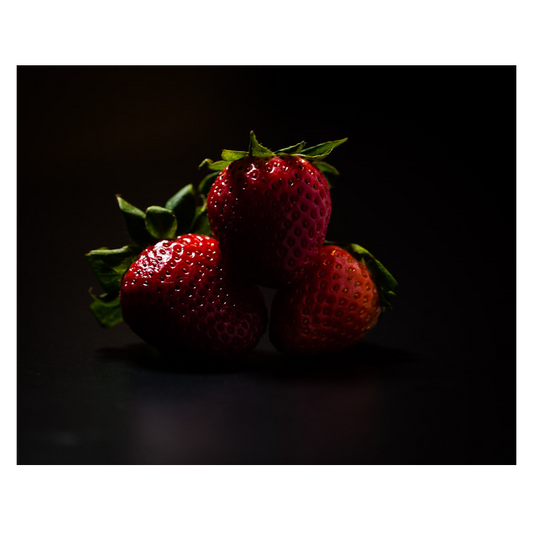 Strawberries In Shadow Photo Print
