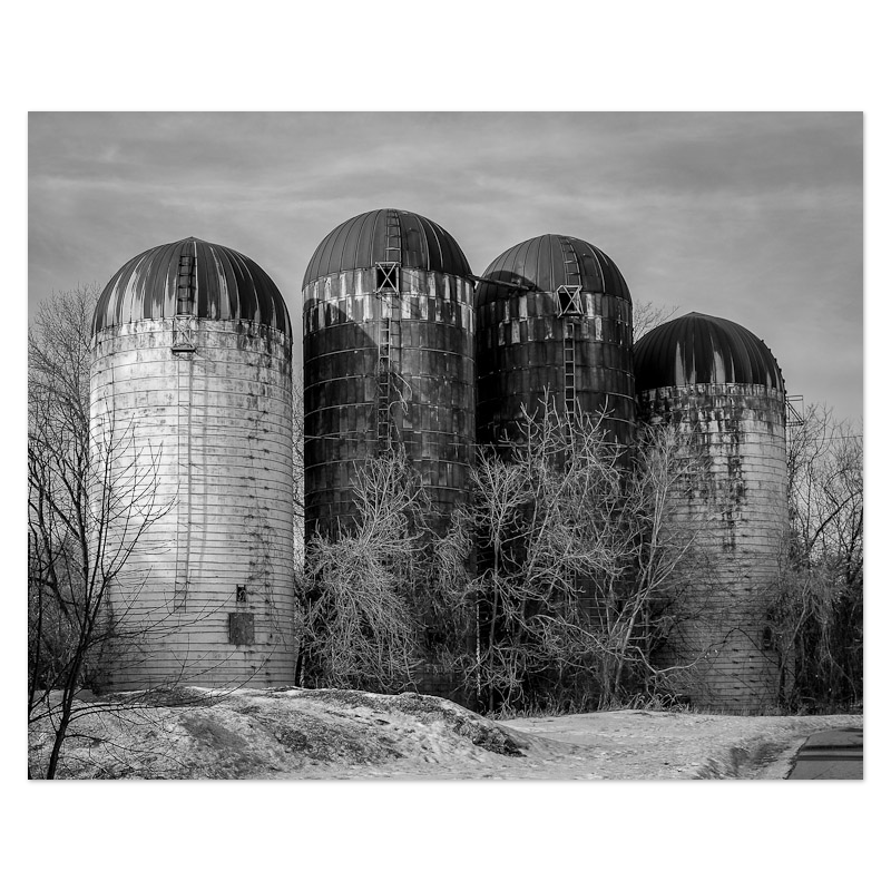The Four Silos Photo Print, mounted Fuji Lustre, printed edge to edge
