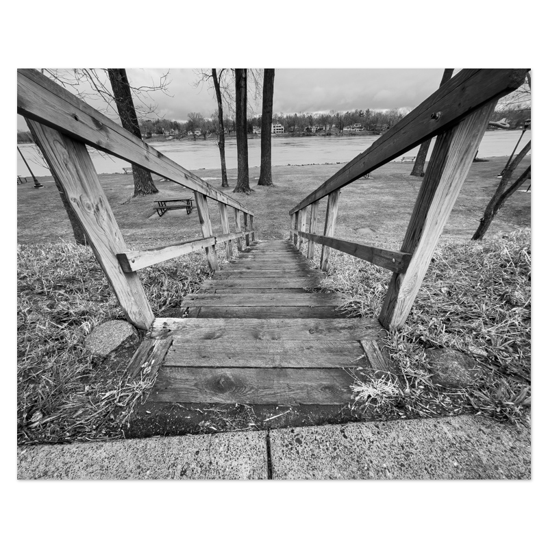 Stairs To Down There Photo Print, mounted Fuji Lustre, printed edge to edge