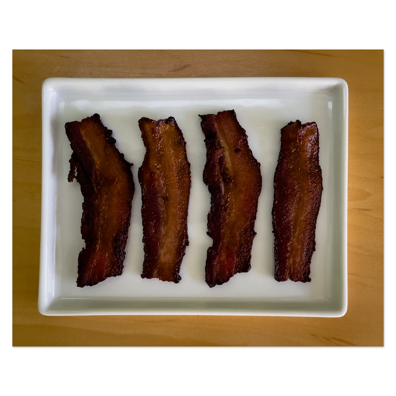 Plated Bacon Photo Print, mounted Fuji Lustre, printed edge to edge