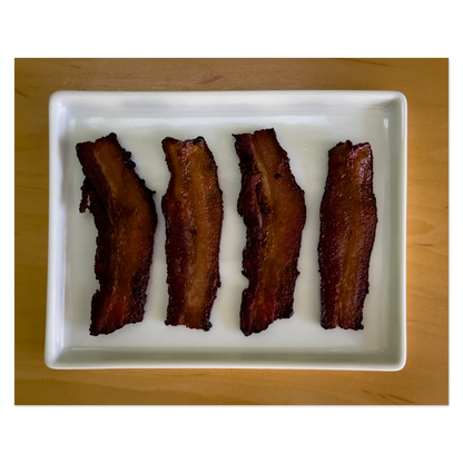 Plated Bacon Photo Print, mounted Fuji Lustre, printed edge to edge