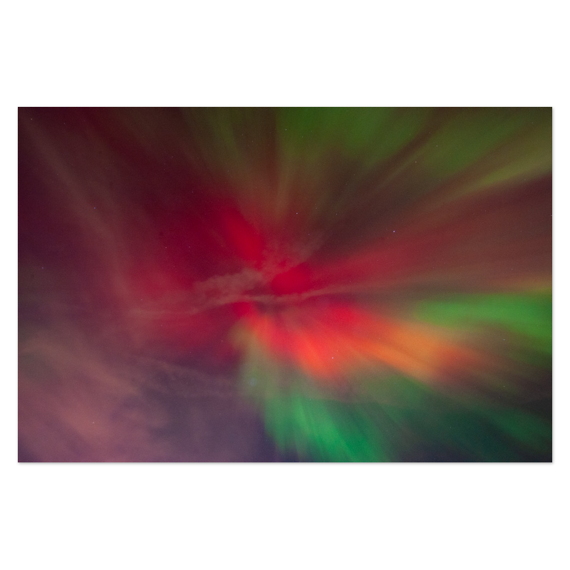 Northern Lights, No. 1 Photo Print, mounted Fuji Lustre, printed edge to edge