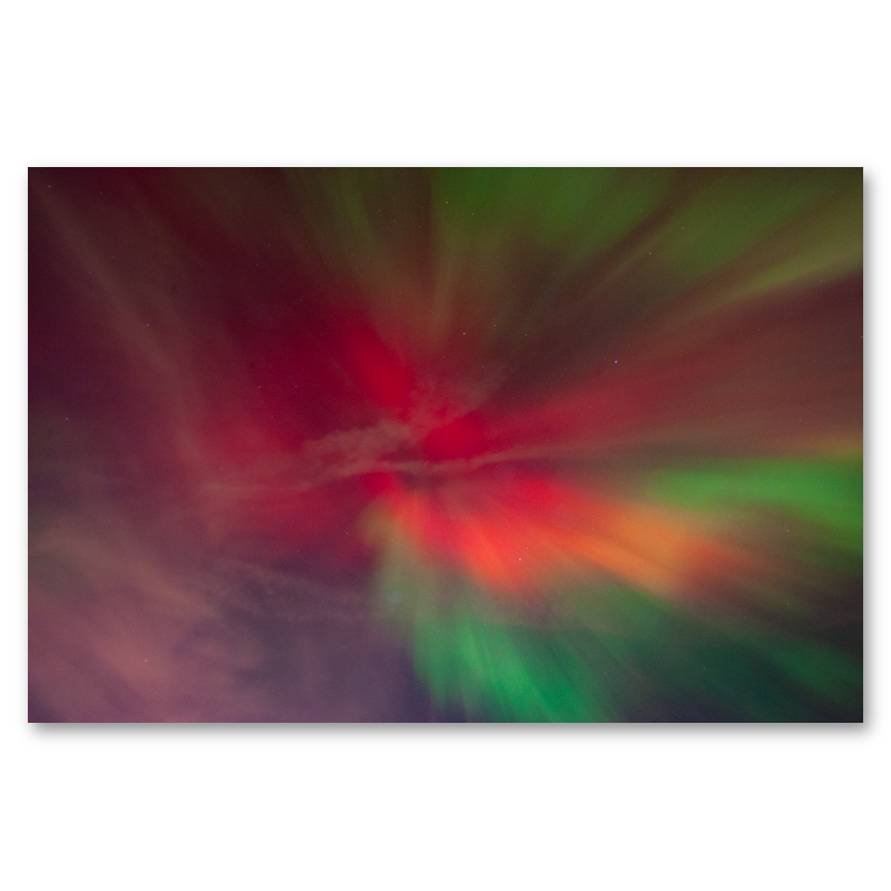 Northern Lights, No. 1 Metal Print, float-mounted, printed edge to edge