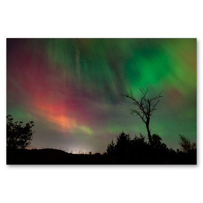 Northern Lights, No. 3 Metal Print, float-mounted, printed edge to edge