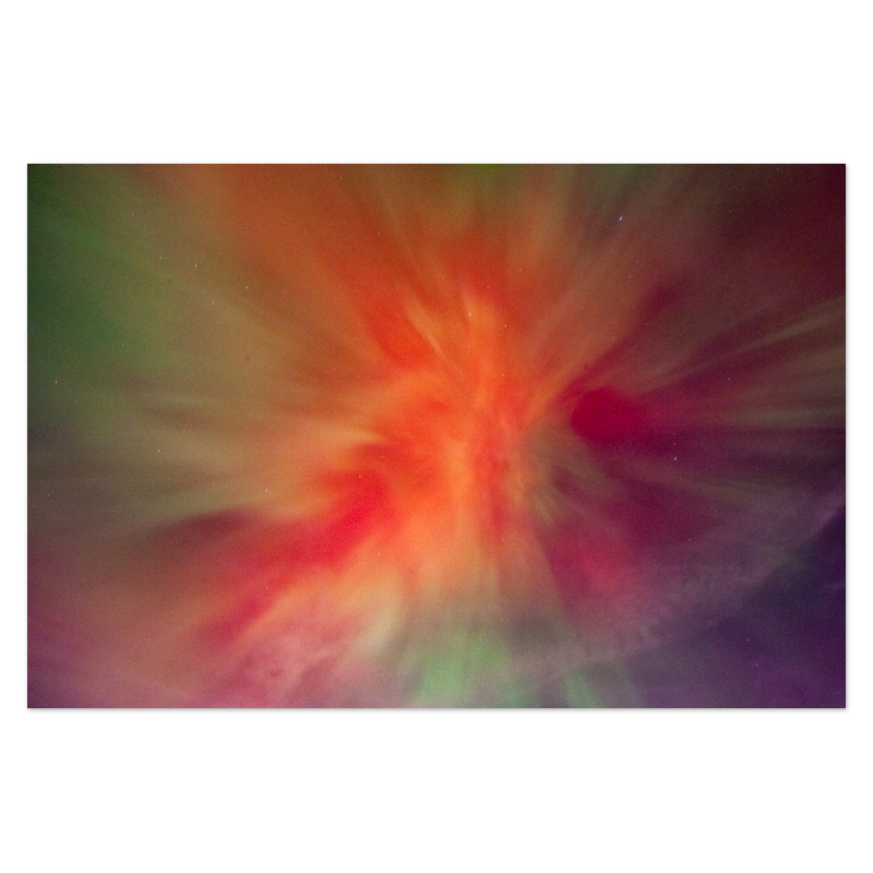 Northern Lights, No. 5 Photo Print, mounted Fuji Lustre, printed edge to edge