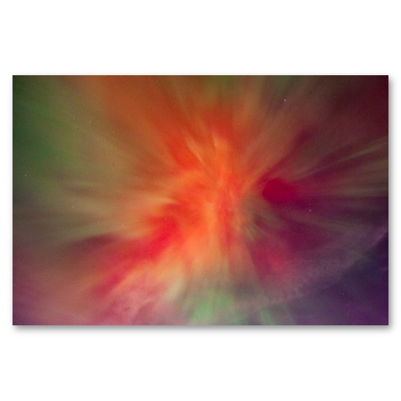 Northern Lights, No. 5 Metal Print, float-mounted, printed edge to edge