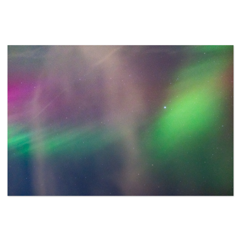 Northern Lights, No. 9 Photo Print, mounted Fuji Lustre, printed edge to edge