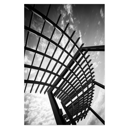 Lines Overhead Photo Print, mounted Fuji Lustre, printed edge to edge
