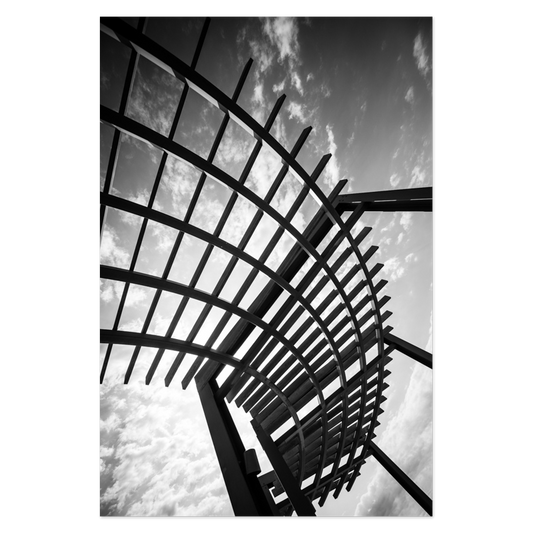 Lines Overhead Photo Print, mounted Fuji Lustre, printed edge to edge