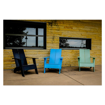 Window Seats Photo Print, mounted Fuji Lustre, printed edge to edge