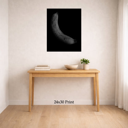 Spotted as a 24x30 print on a wall above a console table, shown to scale